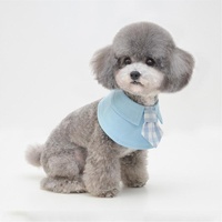 Pet Shawl Scarf Saliva Towel Dog Clothes Accessories - Size L - Green thumbnail