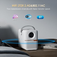 Portable Wifi Projector With Android 10 Os And Hd Display - White thumbnail