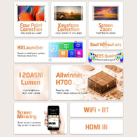 Portable Hd Wifi Projector With Android 10 Os - S30 Max - Black thumbnail