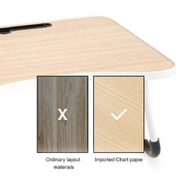 Adjustable Folding Laptop Desk - Non-slip W-shaped Legs Square Pattern Portable Cloud Design - Hcb5115A thumbnail