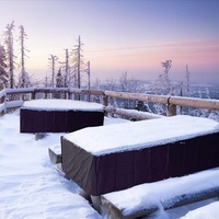 Waterproof Outdoor Furniture Cover for Table and Chairs - 130x130x75cm thumbnail