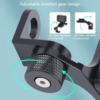 Universal Motorcycle Phone Bracket for Action Cameras - Black thumbnail