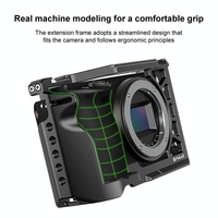 Metal Camera Cage For Sony A6500 / A6400 / A6300 / A6000 - Stabilizer Rig Black thumbnail