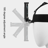 Adjustable Head Strap with Phone Clamp for Gopro and Action Cameras thumbnail