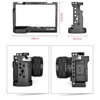 Sony Alpha 7C Video Camera Cage Stabilizer - Black thumbnail
