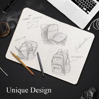 Large Capacity Multi-layer Laptop Backpack with Breathable Design - 15.6 Inch Black - 35x20x43cm thumbnail