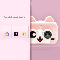 2.0 Hd Screen Wifi Children's Digital Camera with 12mp Cartoon Design and Fun Photography - 2 Screen Wifi Cartoon Design Fun Photography - Sky Blue thumbnail