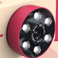 Mini 4k Dual Camera for Kids - 50mp Front & Rear - Yellow thumbnail