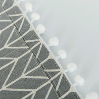 Kitchen Refrigerator and Washing Machine Dustproof Cover - 55x130cm - Gray Triangle thumbnail