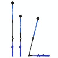 Adjustable Golf Swing Trainer for Beginners - Foldable & Corrective - Blue thumbnail