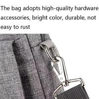 13-13.3 Inch Multifunctional Laptop Bag - Durable Shoulder & Handheld Design - Gray thumbnail