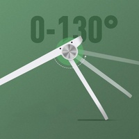 Foldable Laptop Cooling Stand - Height Adjustable - Black thumbnail