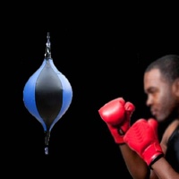 Suspended Boxing Training Ball - Pear Shape - White Black thumbnail