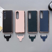 Skyline Series Nano Electroplating Pu Case for Samsung Galaxy z Fold 4 - Green thumbnail