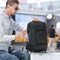 Waterproof Antitheft Men Backpack for 15.6 Laptop - Travel Ready - Grey thumbnail