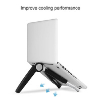 Triangle Cooling Bracket for Tablets Laptops and Desktops - White thumbnail