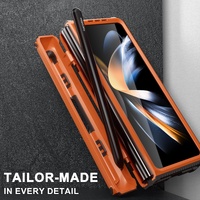 Foldable Shockproof Phone Case for Samsung Galaxy z Fold 4 / 5g - White thumbnail