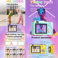 Retro Kids Camera With Dual-Lens 4K Hd Ccd - 2.4 Inch - Yellow thumbnail