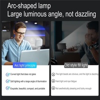 Portable Mini Clip-on Led Fill Light for Video Conferencing and Live Streaming - Pink thumbnail