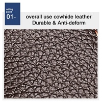 Stylish Genuine Leather Crossbody Chest Bag For Men And Women Functional And Versatile Design - Black thumbnail