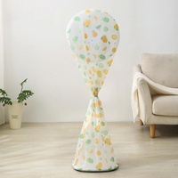 60x148cm Long All Round 3d Fan Dust Cover - Red Flower thumbnail