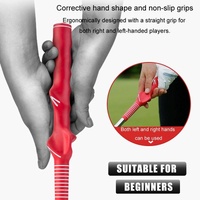 Indoor Golf Swing Practice Stick with Sound Assistant - Red thumbnail