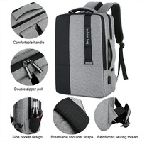 Large-capacity Laptop Backpack with Usb Charging - Ideal for Business Commuters - Blue thumbnail