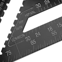 Woodworking Square Layout Gauge - Angle Ruler Measuring Tool - 12 Inch Black thumbnail