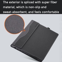 Protective Laptop Case for Hp Envy X360 15 Leather - Black thumbnail
