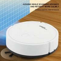Intelligent 3-in-1 Mini Sweeping Robot Vacuum - White thumbnail