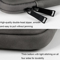 13.3 Inch Double Layer Waterproof Laptop Liner Bag - Dark Gray thumbnail
