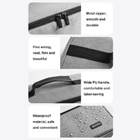 Waterproof Hair Dryer Storage Bag Large Capacity - Black thumbnail
