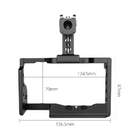 Video Camera Cage Stabilizer With Handle For Sony A6600 Black thumbnail