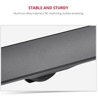 Aluminum Dual Hot / Cold Shoe Mount Adapter Bracket - Black thumbnail