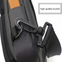 Waterproof Nylon Laptop Handbag with Trolley Strap - Fits 15-15.6 Laptops - Black thumbnail