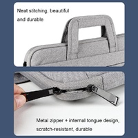 13.3 Inch Multi-compartment Waterproof Laptop Briefcase with Storage Sleeve - Pink thumbnail
