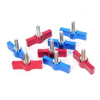10pcs T-shaped Multi-directional Screw with M5 Aluminum Alloy Handle - Blue thumbnail