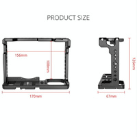 Panasonic Lumix Dc-S1H / Dc-S1 / Dc-S1R Camera Cage Stabilizer - Black thumbnail