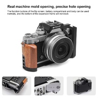 Wood Handle Metal Camera Cage For Nikon Zfc Stabilizer Rig - Black thumbnail