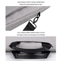 Waterproof Oxford Cloth Laptop Bag with Concealed Handle & Luggage Tie Rod - Black thumbnail