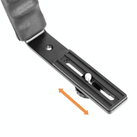 Aluminum L-Shaped Flash Bracket Camera Holder - Black thumbnail