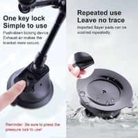 Single Suction Cup Arm Phone Mount with Connecting Rod thumbnail