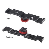 Triple Cold Shoe Bracket Mount - Black thumbnail