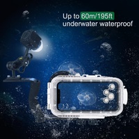 60m Waterproof Led Diving Light for Gopro Hero 12 - Perfect for Underwater Photography thumbnail