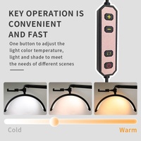 Adjustable Beauty Light for Eyelash Techs - 16 Inch - Black thumbnail