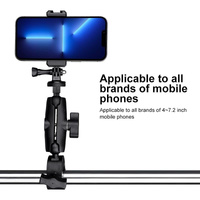 Adjustable Bike Handlebar Mount with Phone Clamp - 360 Rotation thumbnail