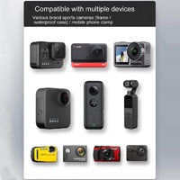 Universal 25mm Motorcycle Rearview Mirror Mount for Gopro Hero12 with Ball Head thumbnail