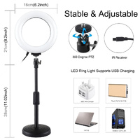 6.2 Rgbw Led Ring Light with Remote and Tripod thumbnail