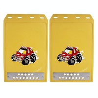 Premium Heavy Duty Molded Splash Front And Rear Mud Flaps Fender Guard Medium Size Random Pattern Delivery - Black thumbnail