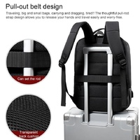 Multifunctional Oxford Laptop Backpack - Cxs-618 - Black thumbnail